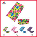 Ningbo Lingshang LSB-5358 100% Polyester Microfibre Multifonctionnel sans soudure Headwear Skull Bandana Neck Tube